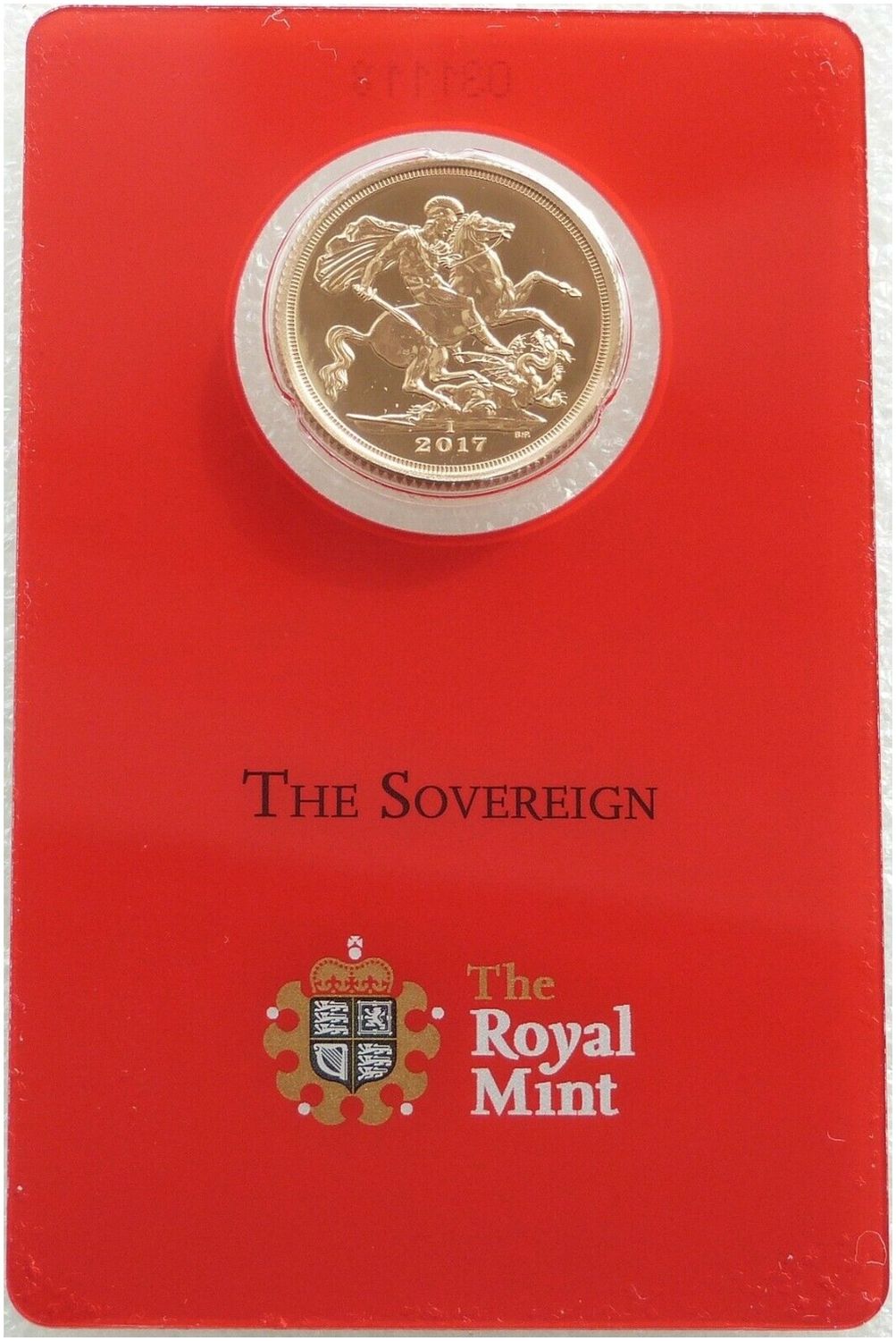 2017-I India Mint Mark Full Sovereign Gold Coin Mint Card