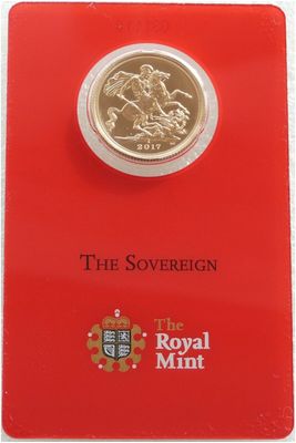 2017-I India Mint Mark Full Sovereign Gold Coin Mint Card