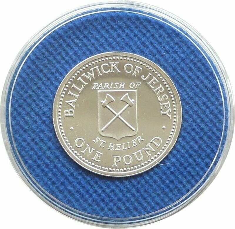 1983 Jersey Parish of St Helier £1 Silver Proof Coin 1983 Jersey Parish of St Helier £1 Silver Proof Coin