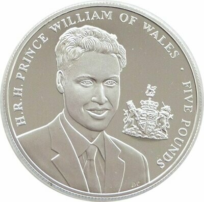 2003 Jersey Prince William 21st Birthday £5 Silver Proof Coin 2003 Jersey Prince William 21st Birthday £5 Silver Proof Coin