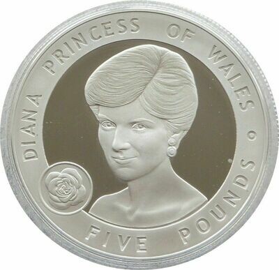 2007 Jersey Great Britons Lady Diana £5 Silver Proof Coin