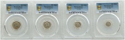 1906 Edward VII Maundy Silver 4 Coin Set PCGS PL62 - PL61 1906 Edward VII Maundy Silver 4 Coin Set PCGS PL62 - PL61