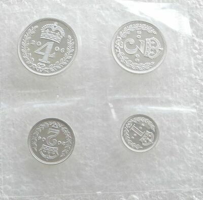 2006 Guildford Cathedral Elizabeth II Maundy Silver 4 Coin Set 2006 Guildford Cathedral Elizabeth II Maundy Silver 4 Coin Set