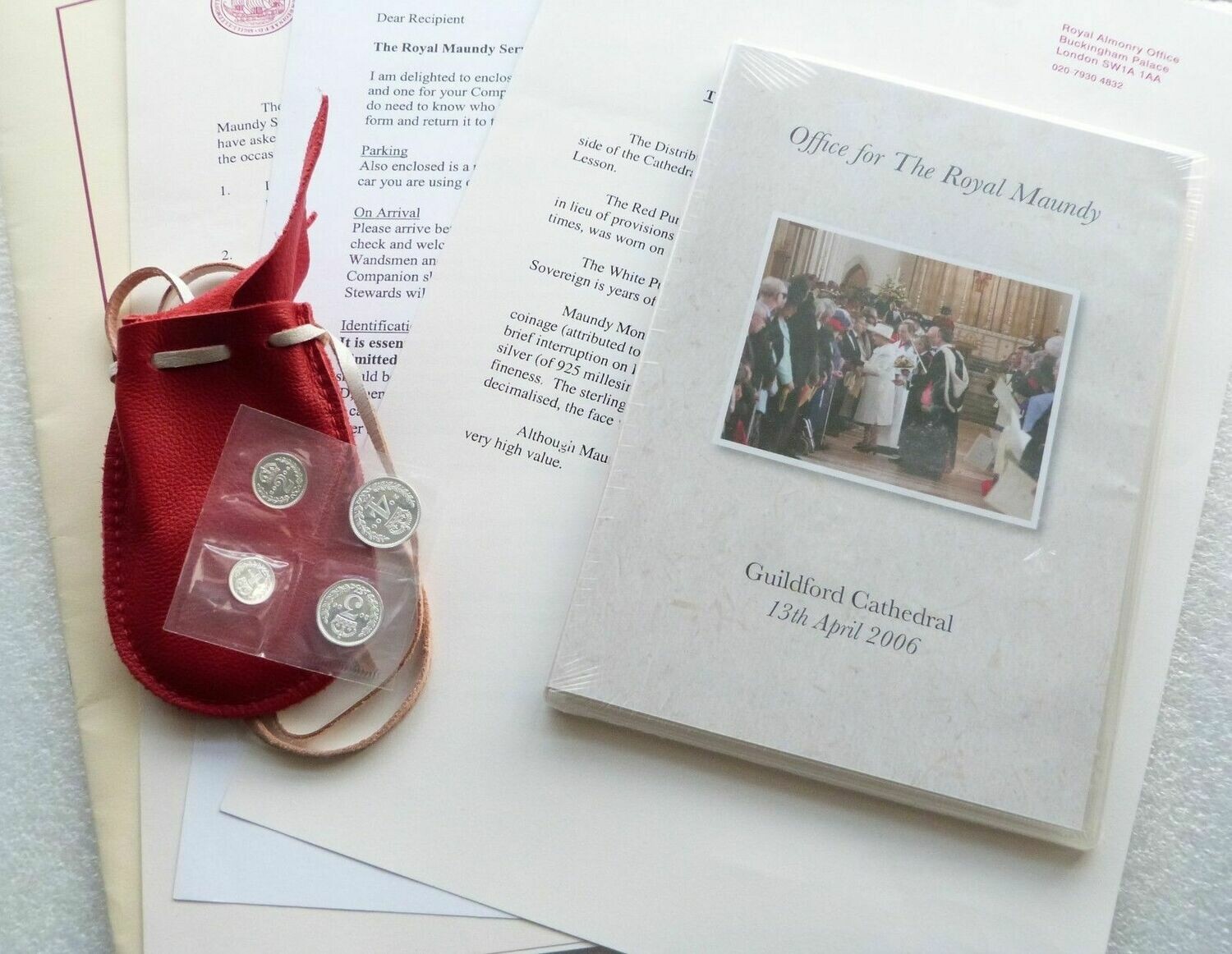 2006 Guildford Cathedral Elizabeth II Maundy Silver 4 Coin Set with Full Paperwork DVD 2006 Guildford Cathedral Elizabeth II Maundy Silver 4 Coin Set with Full Paperwork DVD