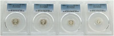 2006 Guildford Cathedral Elizabeth II Maundy Silver 4 Coin Set PCGS PL69