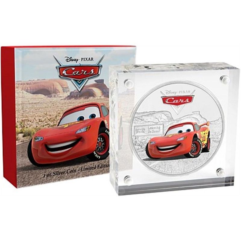 2017 Niue Disney Pixar Cars Lightning McQueen $2 Silver Proof 1oz Coin Box Coa 2017 Niue Disney Pixar Cars Lightning McQueen $2 Silver Proof 1oz Coin Box Coa