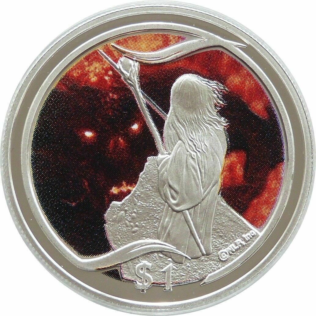 2003 New Zealand Lord of the Rings Saruman $1 Silver Proof Coin 2003 New Zealand Lord of the Rings Saruman $1 Silver Proof Coin