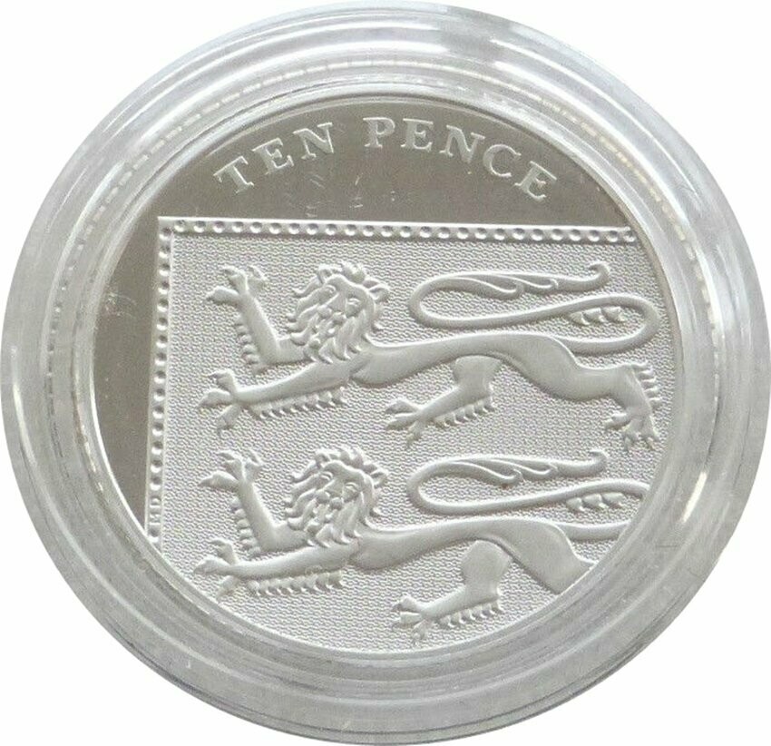 2008 Royal Shield of Arms Piedfort 10p Silver Proof Coin 2008 Royal Shield of Arms Piedfort 10p Silver Proof Coin
