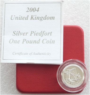 2004 Forth Railway Bridge Piedfort £1 Silver Proof Coin Box Coa 2004 Forth Railway Bridge Piedfort £1 Silver Proof Coin Box Coa