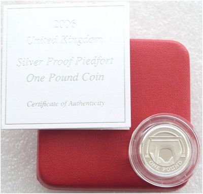 2006 Egyptian Arch Bridge Piedfort £1 Silver Proof Coin Box Coa 2006 Egyptian Arch Bridge Piedfort £1 Silver Proof Coin Box Coa