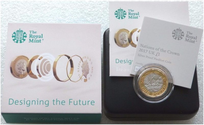 2017 Nations of the Crown Piedfort £1 Silver Proof Coin Box Coa