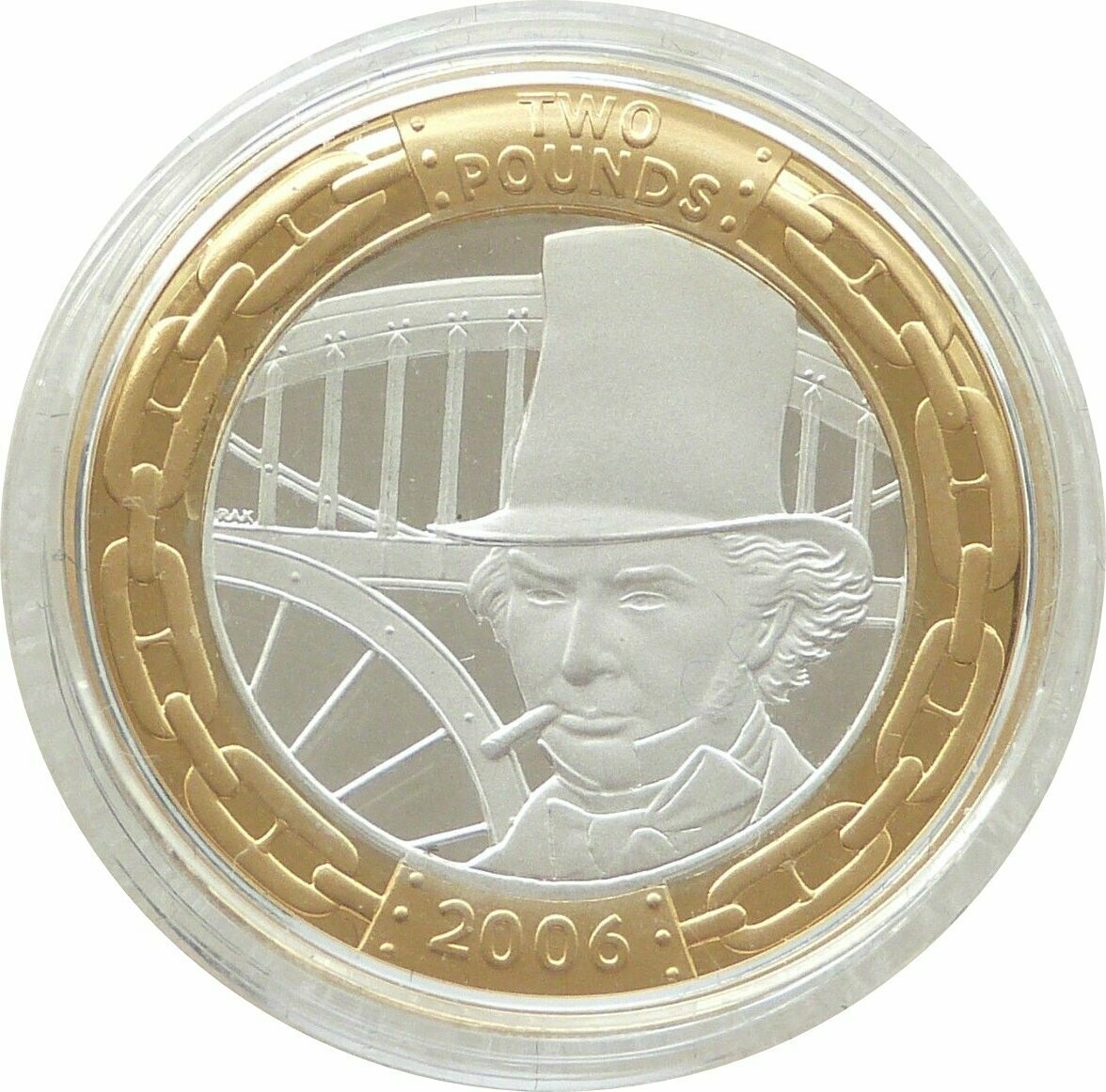 2006 Isambard Brunel The Man Piedfort £2 Silver Proof Coin 2006 Isambard Brunel The Man Piedfort £2 Silver Proof Coin