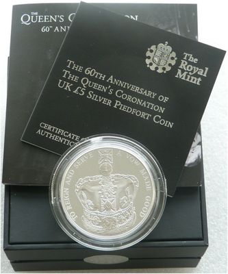 2013 Queen's Coronation Piedfort £5 Silver Proof Coin Box Coa 2013 Queen's Coronation Piedfort £5 Silver Proof Coin Box Coa