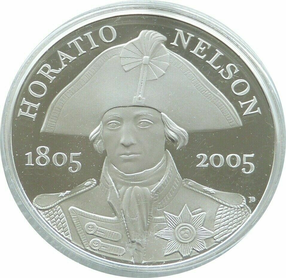 2005 Horatio Nelson Piedfort £5 Silver Proof Coin 2005 Horatio Nelson Piedfort £5 Silver Proof Coin