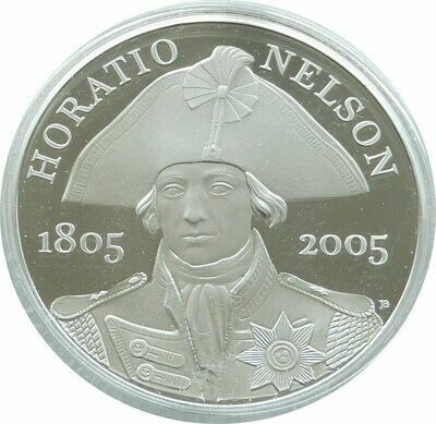 2005 Horatio Nelson Piedfort £5 Silver Proof Coin 2005 Horatio Nelson Piedfort £5 Silver Proof Coin