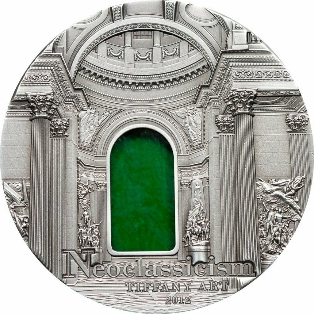 2012 Palau Tiffany Art Neoclassicism $10 Silver Antique 2oz Coin Box Coa 2012 Palau Tiffany Art Neoclassicism $10 Silver Antique 2oz Coin Box Coa