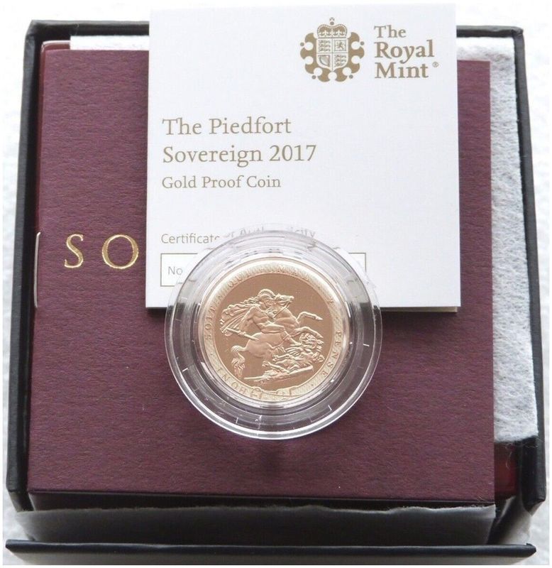 2017 Pistrucci Piedfort Sovereign Gold Proof Coin Box Coa 2017 Pistrucci Piedfort Sovereign Gold Proof Coin Box Coa
