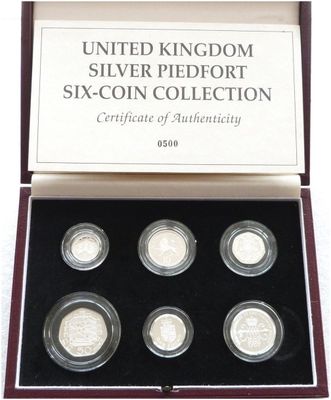 1992 Deluxe Piedfort Silver Proof 6 Coin Set Box Coa 1992 Deluxe Piedfort Silver Proof 6 Coin Set Box Coa