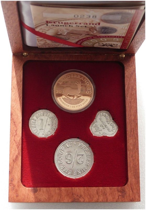 2005 South Africa Star of Africa Launch Mint Mark Krugerrand Gold Proof 1oz Coin Box Coa