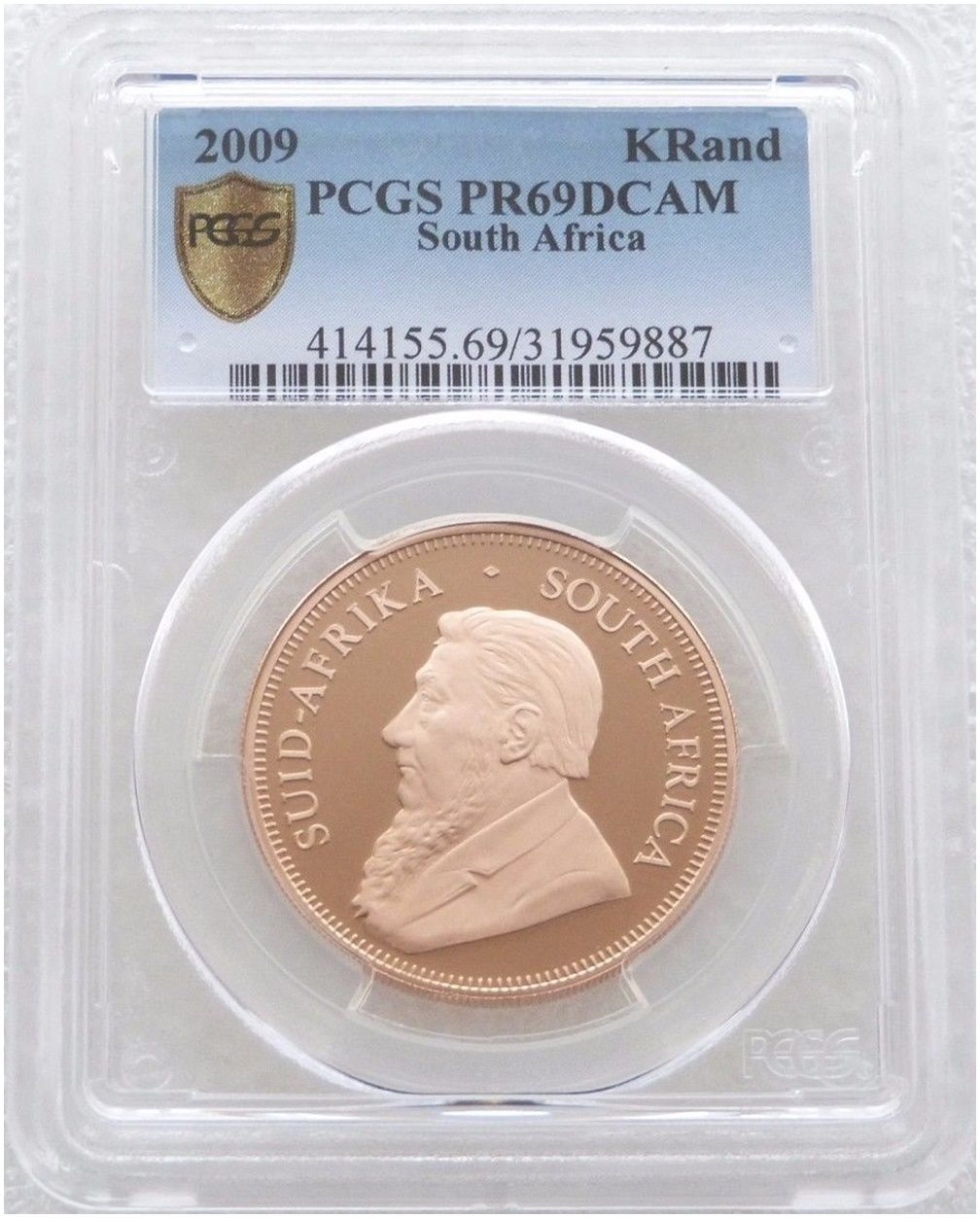 2009 South Africa Full Krugerrand Gold Proof 1oz Coin PCGS PR69 DCAM 2009 South Africa Full Krugerrand Gold Proof 1oz Coin PCGS PR69 DCAM