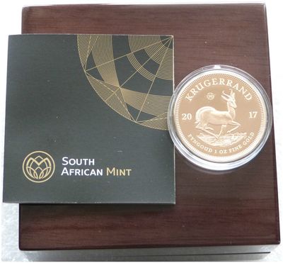 2017 South Africa 50th Anniversary Privy Mark Full Krugerrand Gold Proof 1oz Coin Box Coa