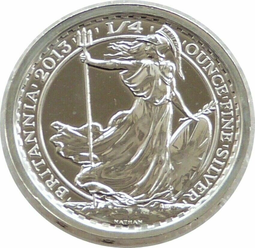 2013 Shipwreck S.S. Gairsoppa Britannia 50p Silver Bullion 1/4oz Coin