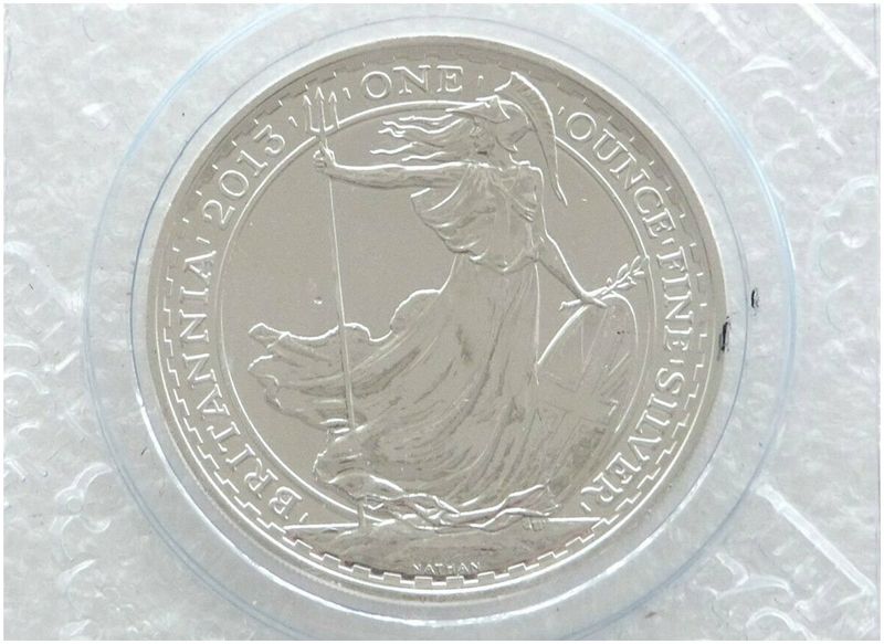 2013 Britannia £2 Silver Bullion 1oz Coin