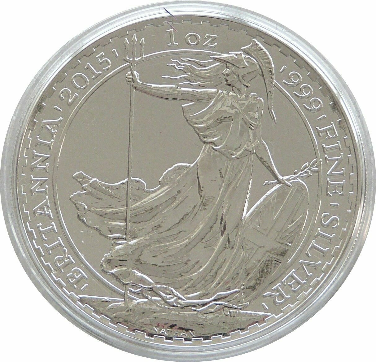 2015 Britannia £2 Silver 1oz Coin - Plain Smooth Fields