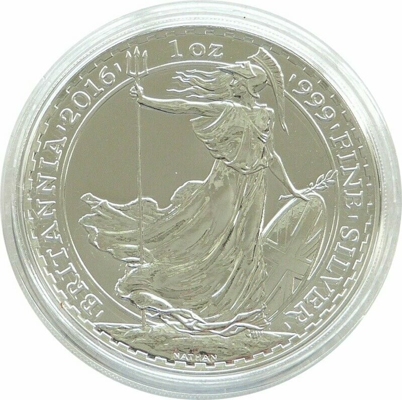 2016 Britannia £2 Silver 1oz Coin - Plain Smooth Fields
