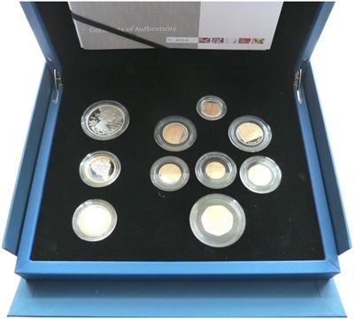2012 Diamond Jubilee Silver Gold Proof 10 Coin Set Box Coa