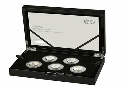 2019 British Culture 50p Silver Proof 5 Coin Set Box Coa - Incl Kew Gardens 2019 British Culture 50p Silver Proof 5 Coin Set Box Coa - Incl Kew Gardens