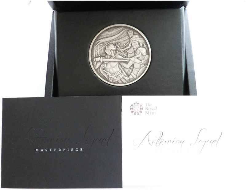 2012 Royal Mint Arthurian Legend Masterpiece Silver 8oz Medal