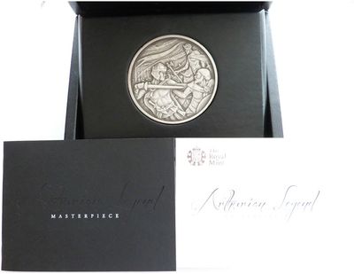 2012 Royal Mint Arthurian Legend Masterpiece Silver 8oz Medal