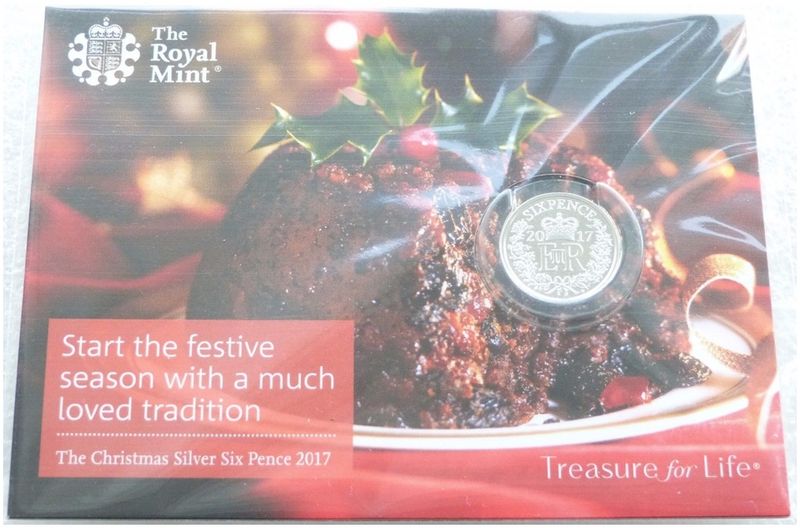 2017 Elizabeth II Christmas 6D Sixpence Silver Coin Pack - Second Time In 70 Years 2017 Elizabeth II Christmas 6D Sixpence Silver Coin Pack - Second Time In 70 Years