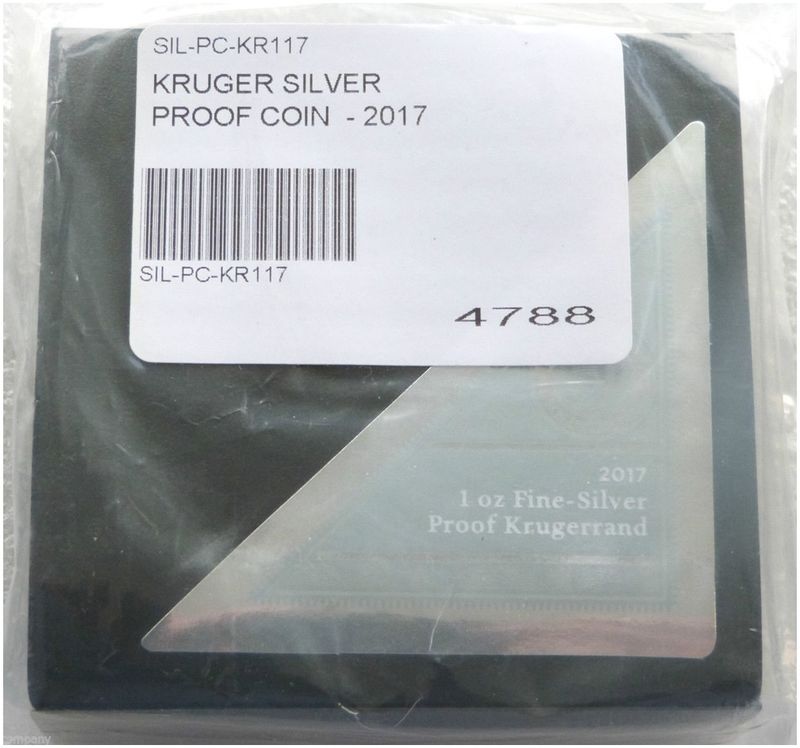 2017 South Africa 50th Anniversary Privy Mark Krugerrand Silver Proof 1oz Coin Box Coa Sealed