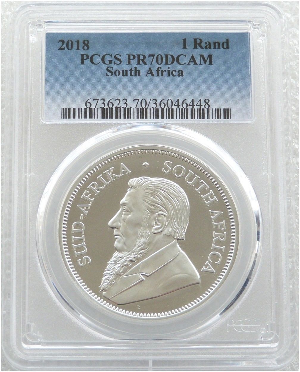 2018 South Africa Krugerrand Silver Proof 1oz Coin PCGS PR70 DCAM