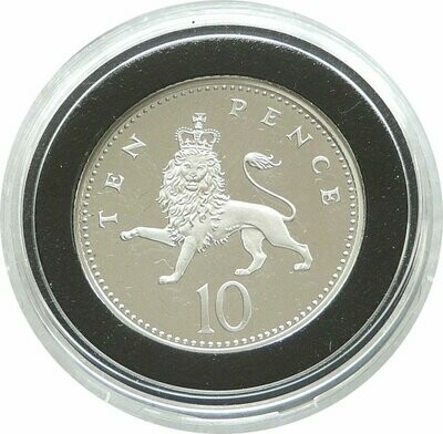 2000 Millennium Crowned Lion Passant 10p Silver Proof Coin 2000 Millennium Crowned Lion Passant 10p Silver Proof Coin