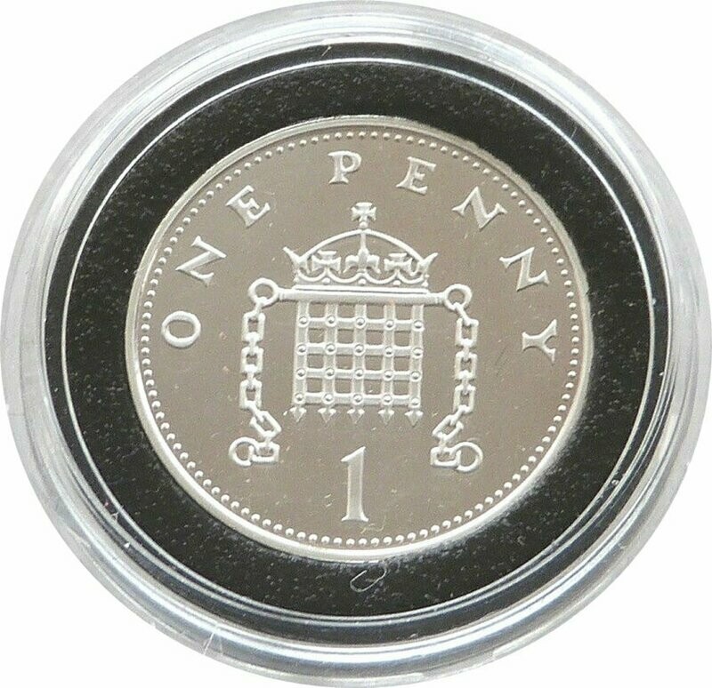 2000 Portcullis 1p Silver Proof Coin 2000 Portcullis 1p Silver Proof Coin