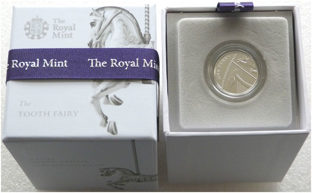 2016 To Keep and To Spend Tooth Fairy 1p Silver Coin Box Coa