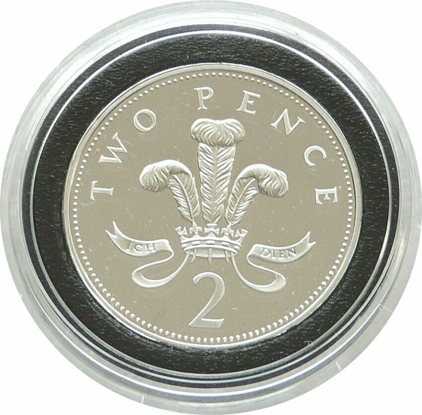 2000 Millennium Prince of Wales 2p Silver Proof Coin 2000 Millennium Prince of Wales 2p Silver Proof Coin