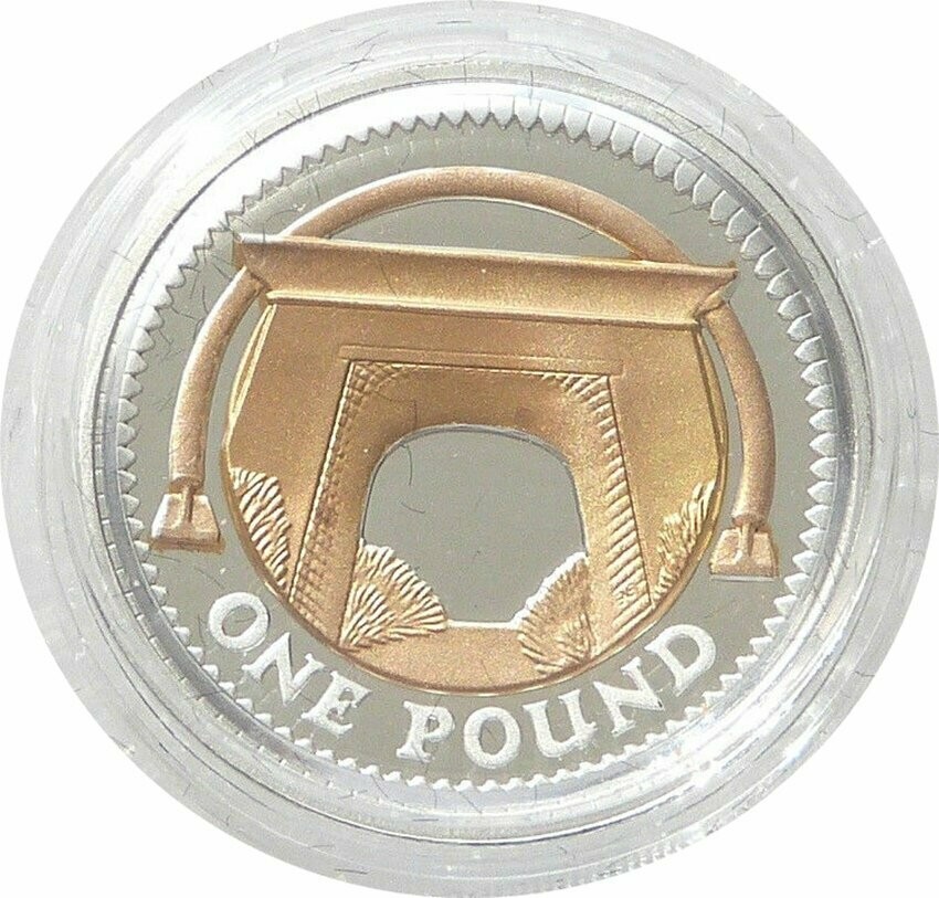 2008 Egyptian Arch Bridge £1 Silver Gold Proof Coin 2008 Egyptian Arch Bridge £1 Silver Gold Proof Coin