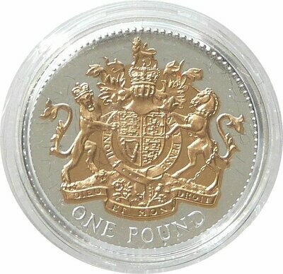 2008 Royal Arms £1 Silver Gold Proof Coin 2008 Royal Arms £1 Silver Gold Proof Coin