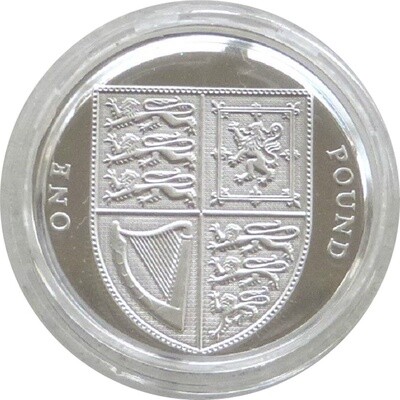 2009 Royal Shield of Arms £1 Silver Proof Coin 2009 Royal Shield of Arms £1 Silver Proof Coin