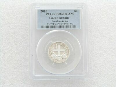 2010 Capital Cities of the UK London £1 Silver Proof Coin PCGS PR69 DCAM 2010 Capital Cities of the UK London £1 Silver Proof Coin PCGS PR69 DCAM