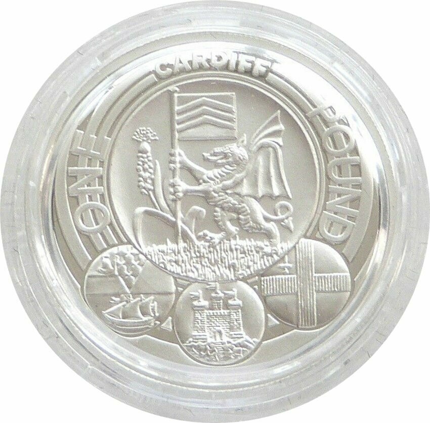2011 Capital Cities of the UK Cardiff £1 Silver Proof Coin 2011 Capital Cities of the UK Cardiff £1 Silver Proof Coin