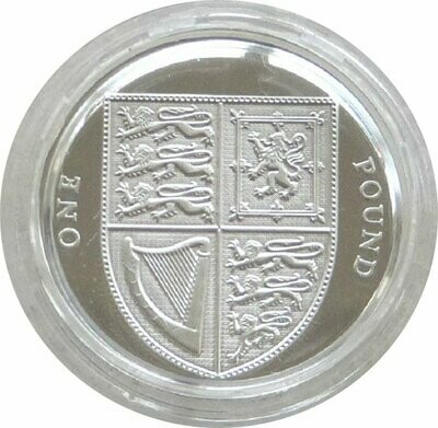2011 Royal Shield of Arms £1 Silver Proof Coin 2011 Royal Shield of Arms £1 Silver Proof Coin