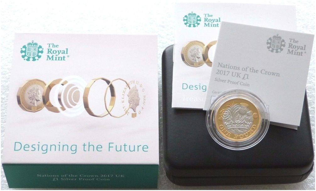 2017 Nations of the Crown £1 Silver Proof Coin Box Coa