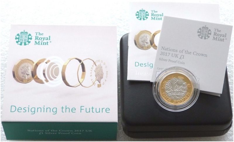 2017 Nations of the Crown £1 Silver Proof Coin Box Coa