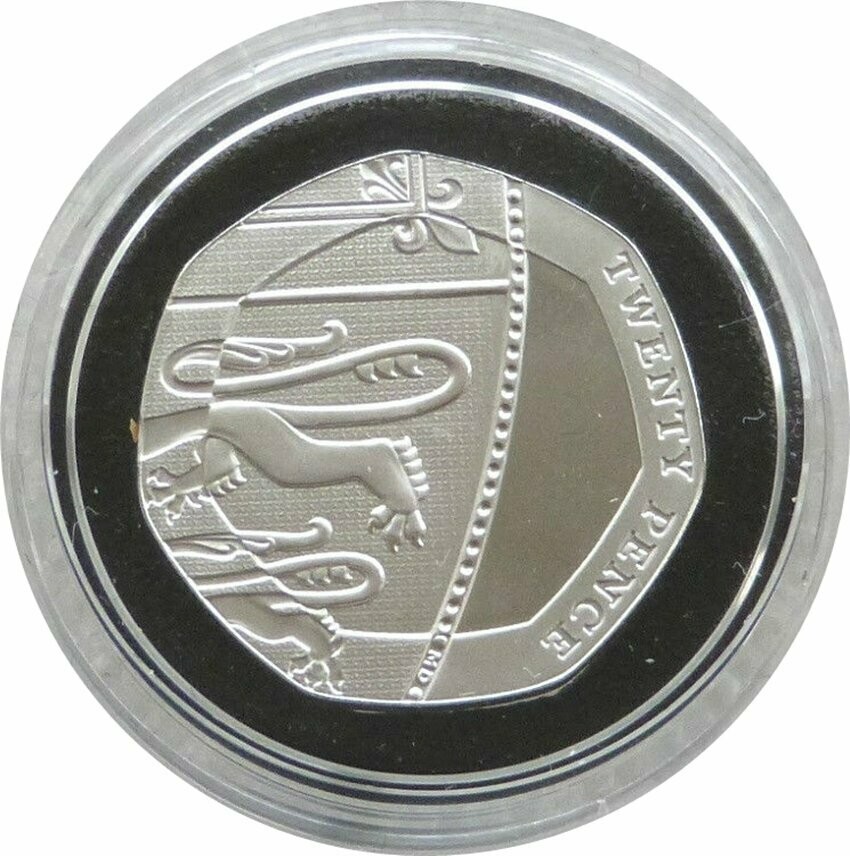 2009 Royal Shield of Arms 20p Silver Proof Coin 2009 Royal Shield of Arms 20p Silver Proof Coin