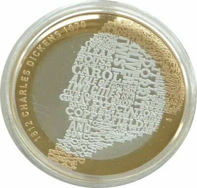 2012 Charles Dickens £2 Silver Proof Coin 2012 Charles Dickens £2 Silver Proof Coin